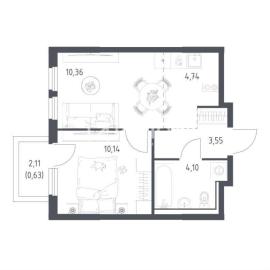 , 2-комн., Видное