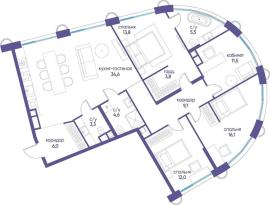 Новостройки, 4-комн., Москва